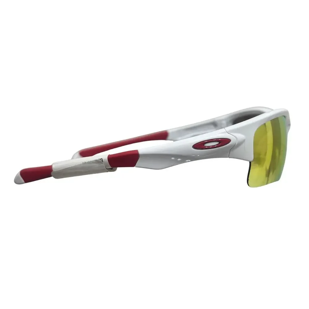 Oakley Quarterly Jacket Youth Fit Polished White Fire Iridium Sunglasses
